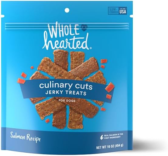 WholeHearted Culinary Cuts Salmon Recipe Jerky Dog Treats 16 oz.