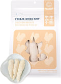 Freeze-Dried Chicken Breast Treat for Small Dog & Cat, Natural Single Ingredient Cats Dogs Dry Food, Whole Cut Pet Raw Treats for Immunity & Muscle Health(2.5 oz)