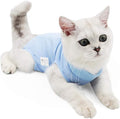 Cat Surgical Recovery Suit Professional for Male Female Cats Abdominal Wounds Cone E-Collar Alternative, Anti-Licking or Skin Diseases Pet Surgical Recovery Suit, Soft Fabric Onesies for Cats