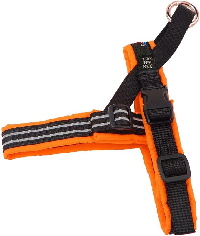 ComfortFlex Sport Dog Harness – No-Choke, Fully Padded, Non-Chafing Harness with Control Handle – Reflective, Lightweight, Adjustable for Active Dogs - XSmall, Hunter Orange