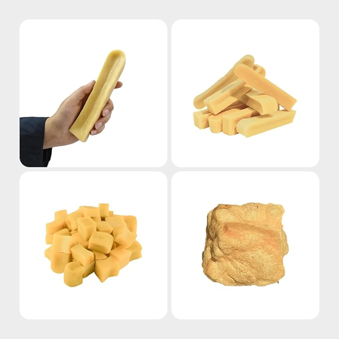 1 Large Peanut Butter Yak Cheese Himalayan Dog Chews - Rich Protein & Low Fat Peanut Butter Yak Chews for Dogs - Gluten-Free & Lactose-Free Treats for Small, Medium & Large Dogs