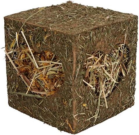 AB Tools Two Small Animals Guinea Pigs Rabbits Boredom Breaker Medium Hay Cubes