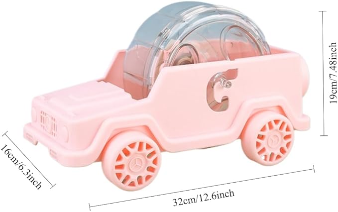 Hamster Running Wheel Car Shape Running Wheel Hamster Exercise Plastic Running Wheel (Pink,L)