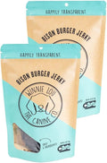 Winnie Lou Bison Burger Jerky Dog Treats – Limited Ingredient, Human Grade, Training Treats for Small, Medium & Large Dogs, USA Made, High Protein, Chews, Hypoallergenic, Sensative Stomach (2 Pack)