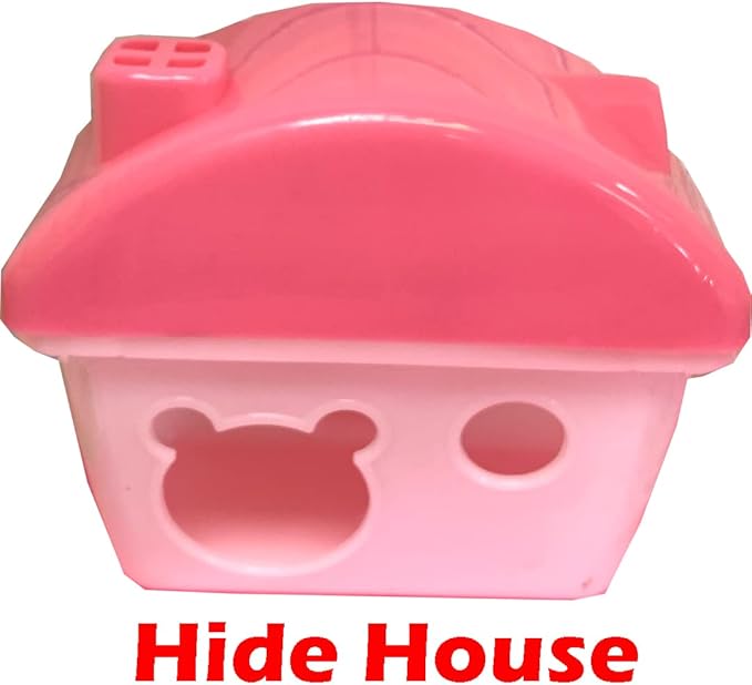 Extra Large 23" Multi-Tiers Easy Setup Hamster Palace Gerbil Habitat Mouse House Mice Home Critters Cage Complete Set of Accessories Expandable Customizable Hide House Food Bowl Running Wheel