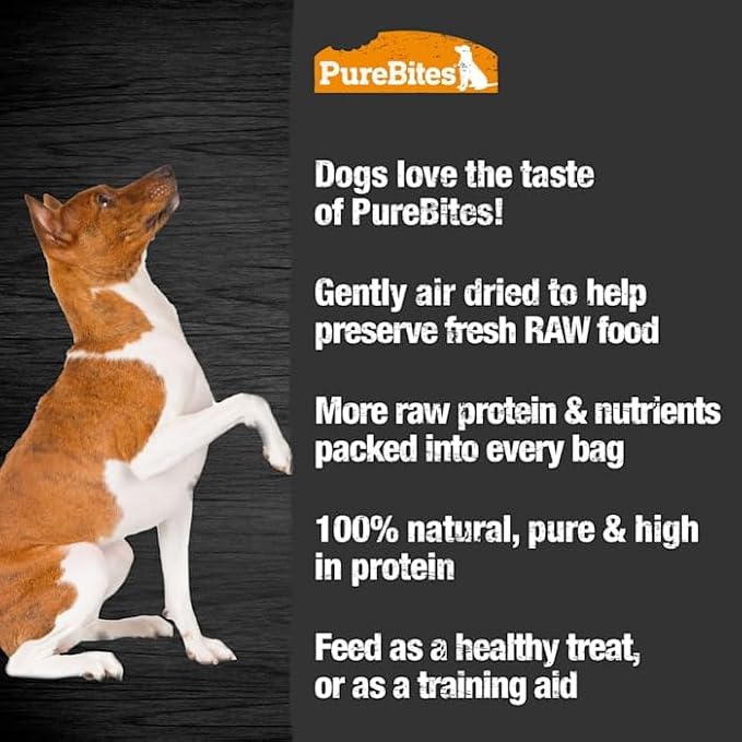 PureBites Duck Jerky Dog Treats, 2 Ingredients, Made in Canada, 5.5oz
