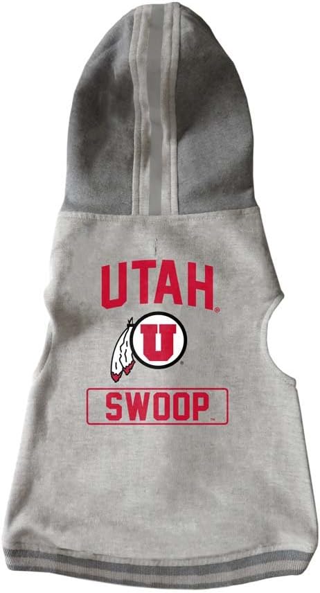 Littlearth NCAA Unisex NCAA Pet Hooded Crewneck with Team Logo and Name