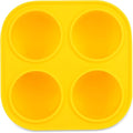 YeeBeny Dog Treat Molds for Freezer - Yellow Snack Tray for Small Dogs, Freeze Refill Treats, Easy to Clean Silicone Mold