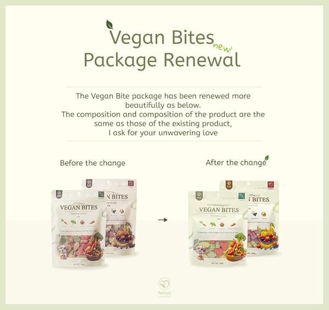 Lovnheal Vegan Bites Dog Treats – Natural Plant-Based Soft Chews with 8 Fruits & Vegetables, Healthy Handmade Snacks, 3.5 oz (One Size, Vegetable Mix)