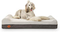 Laifug Orthopedic Memory Foam Dog Bed Extra Large Dog Bed with Pillow and Durable Water Proof Liner & Removable Washable Cover & Smart Design(Dark Grey)