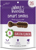 WholeHearted Smart Smiles Bacon Flavor Small Dog Dental Treats 12 oz. Count of 26