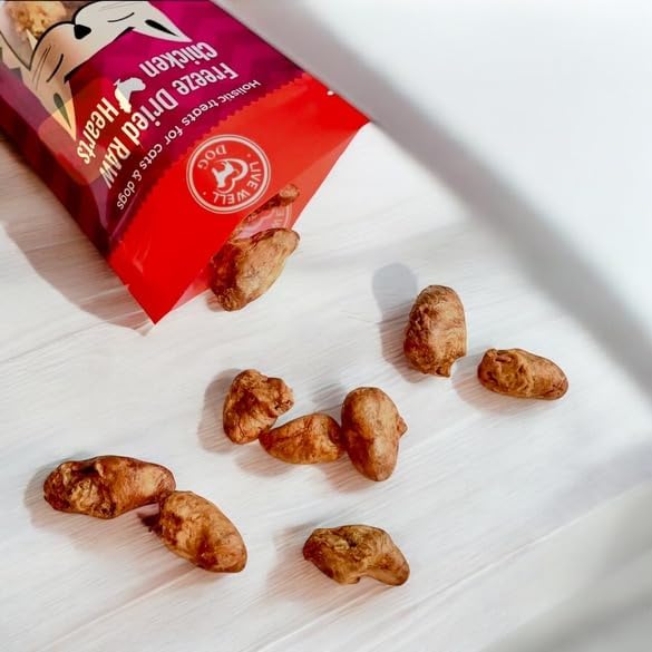 Chicken Heart Treats for Dogs, 2.5 Ounce Pack