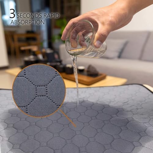 Guinea Pig Cage Liners, 12''X12'' Washable Guinea Pig Pee Pads, Non Slip Reusable Super Absorbent Guinea Pig Training Mat Bedding Fleece for Small Animals Hamster Rabbit Chinchilla Rat, 5Pack