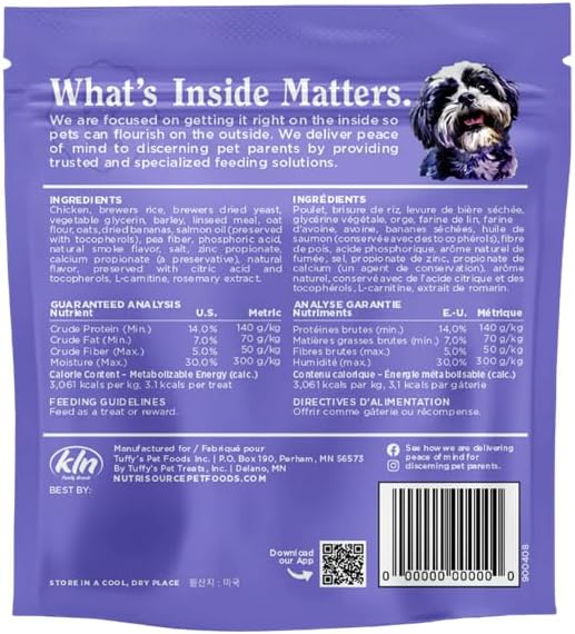 Variety Pack for Nutrisource-Little-Bites - 4 Delicious Flavors: Chicken, Duck, Salmon & Rabbit (6oz Each, 24oz Total)