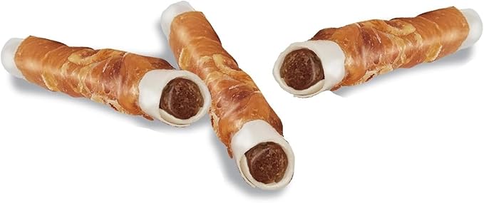 Lovin Tenders Chicken Duck Liver & Sweet Potato Stuffed Rolls Dog Treats (2 Pack - 8 oz per Pack)