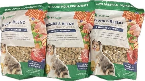 Dr. Marty's Nature's Blend Essential Wellness Freeze-Dried Raw Dog Food, 6-oz (3 pack) by Dr. Marty