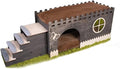 Wooden rabbit house, bunny сastle with pillow, Add your pet's name for free (no pillow no fleece)