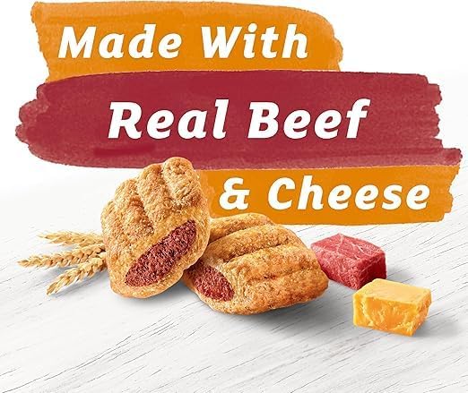 Beneful Baked Delights Hugs - Beef & Cheese 8.5 oz - Pack of 2