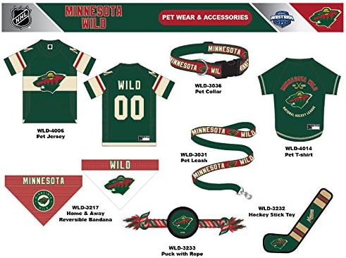 Pets First NHL Minnesota Wild Jersey for Dogs & Cats, X-Large. - Let Your Pet Be A Real NHL Fan!