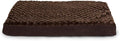 Furhaven Cooling Gel Dog Bed for Medium/Small Dogs w/ Removable Washable Cover, For Dogs Up to 35 lbs - Ultra Plush Faux Fur & Suede Mattress - Chocolate, Medium