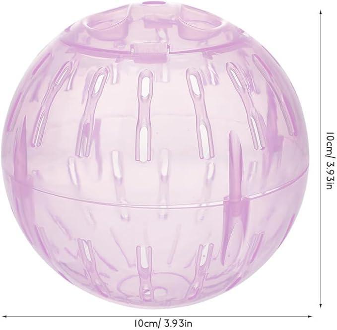 POPETPOP 2pcs Hamster Exercise, 4 Inch Hamster Running Transparent Plastic Wheel Guinea Pig Sports for Dwarf s Small Pets Supply