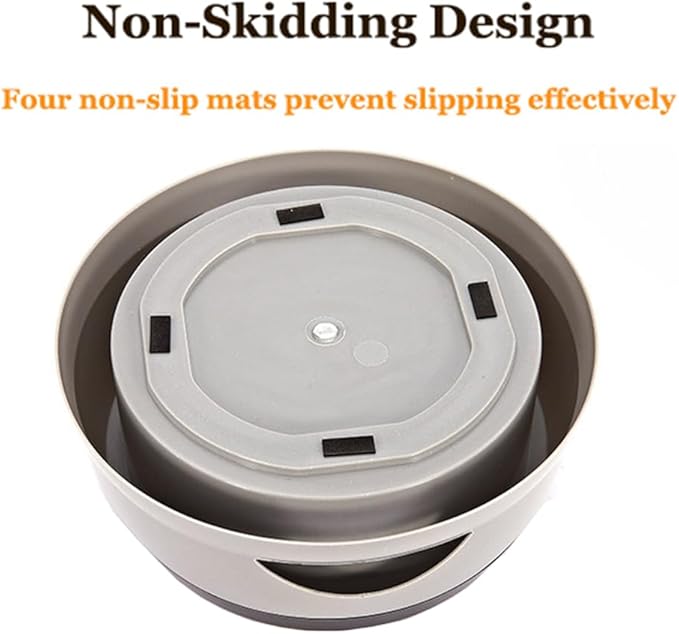 Dog Water Bowl 25oz No Spill Pet Water Bowl Large Capacity Slow Water Feeder, Spill Proof Pet Water Dispenser Vehicle Carried Slow Drinking Travel Water Bowl for Dogs/Cats/Pets (Blue)