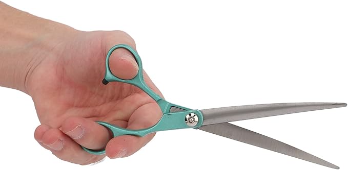 Dog Grooming Kit,Pet Grooming Scissors Set Color Paint Split Scissors Rabbit Hair Trimming Stainless Steel Set for Dogs Cats Rabbits (Green)