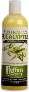 Jeffers Pet Australian Eucalyptus Dog Shampoo, 17 oz - Natural Botanical Grooming Wash with Citronella & Coconut Base, Deodorizing, Soap & Detergent Free, Concentrated, for Dogs & Puppies 6+ Weeks