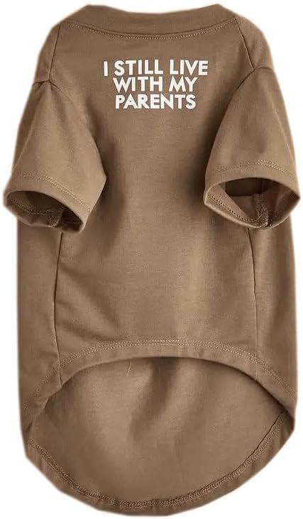 Cute Dog Clothes,Dog T Shirt for Medium and Small Girl Boy Puppy.Breathable Soft Pet Costume for Pet Cats,Pet Pullover Jumper,Cat Clothes (M-(7~11lb), Chest~16", Khaki)