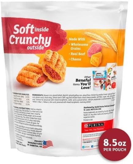 Beneful Baked Delights Hugs - Beef & Cheese 8.5 oz - Pack of 2
