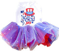 ANIAC 4th of July Girl Dog Dress with Stars Independence Puppy Clothes for Small Dog 1st Independent Day Cat Outfit Patriotic Pet Princess Tutu Skirt (Independence, Large)