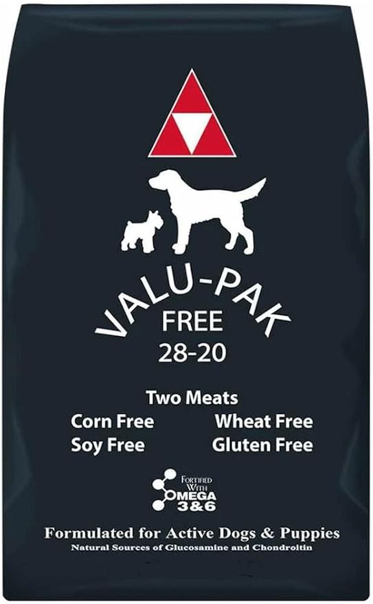 Valu-Pak Free 28-20 Dog Food | Black Bag (20 lbs)