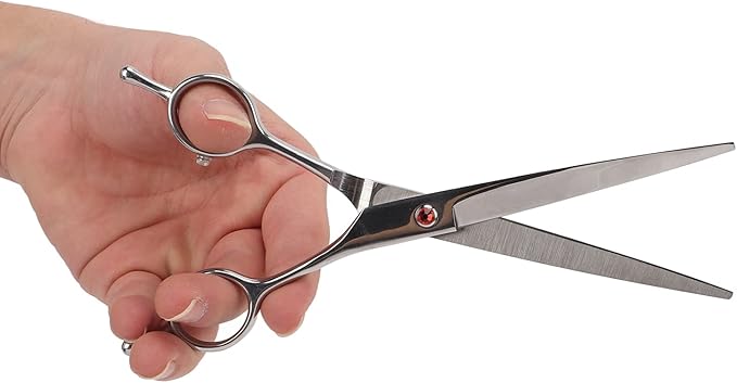 Pet Grooming Scissors, Pet Straight Scissors, Pets Hairdressing Straight Cut Scissors, Small Pets Rabbits Hairdressing Straight Cut Shear