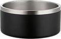 32oz Stainless Steel Dog Bowl with Non-Slip Base - Perfect for Small & Medium Dogs and Cats, Dishwasher Safe, Durable Pet Food & Water Dish (Black)
