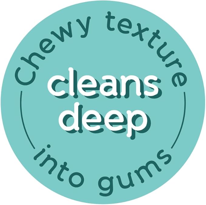 Dental Chews Twisted Sticks | for Medium and Large Dogs | USA Sourced Beef-Hide | Natural Scrubbing Action Fights Plaque and Tartar Refreshing Your Dog's Breath (5 Sticks, Peanut Butter)