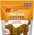 Dog Chews Rawhide-Free - Chicken Dental Treats for Large Dogs, Grain-Free Digestible Chews, 10 Pack 7" Rolls by Rewardables (2.4lb)