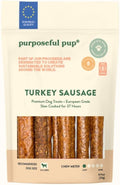 Turkey Sausage Dog Treats, 10 Pack – All Natural, Single Ingredient, Grain-Free Chews for Dogs | Premium European Quality | High-Protein, Air-Dried, Healthy Snack
