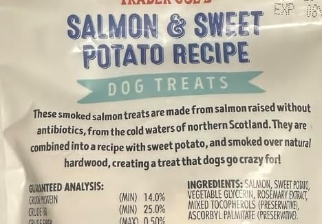 Trader Js Salmon Dog Treats (10 oz, Variety - Salmon Jerky, Salmon and Sweet Potato & Just Salmon Skins)