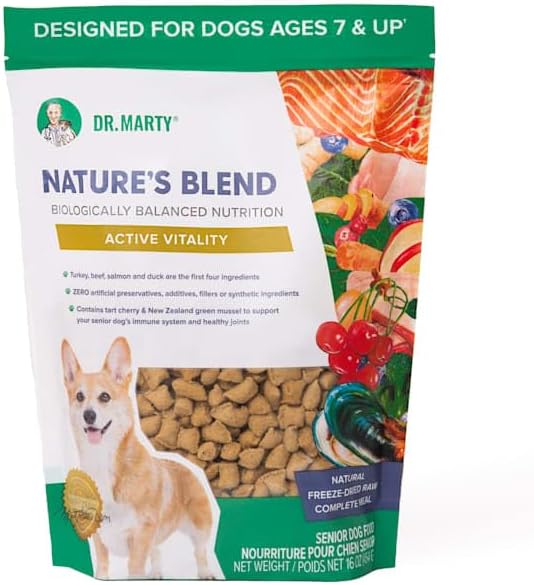 Dr. Marty Nature's Blend Active Vitality Freeze Dried Dog Food, 16 oz.