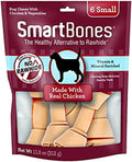 SmartBones Small Chews, Chicken, Treat Your Dog to a Rawhide-Free Chew Made with Real Meat and Vegetables, 6 Count