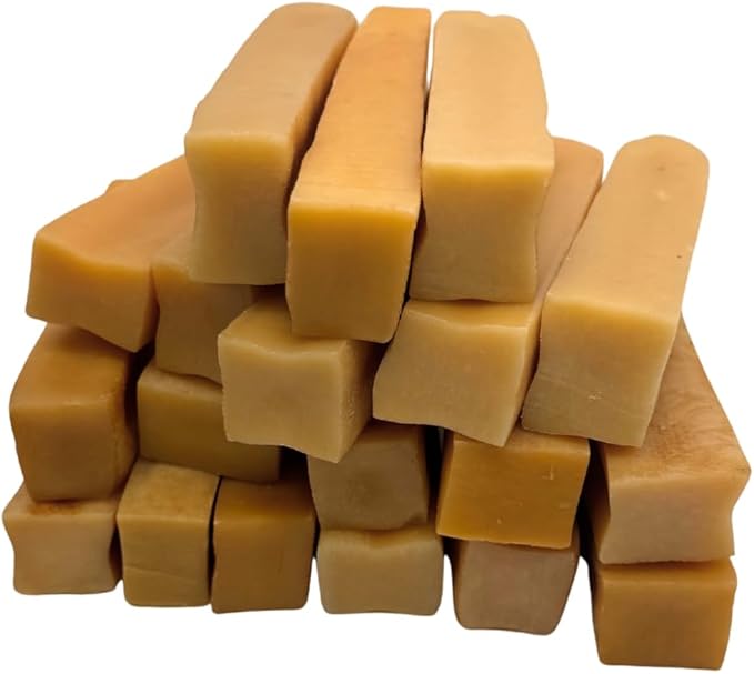 Premium Yak Cheese Himalayan Dog Chews - Natural Yak Chews for Large and Small Dogs - Yak Milk Dog Chew - Long-Lasting Treats Aggressive Chewers - Medium, 3 Pounds (18 Pieces)