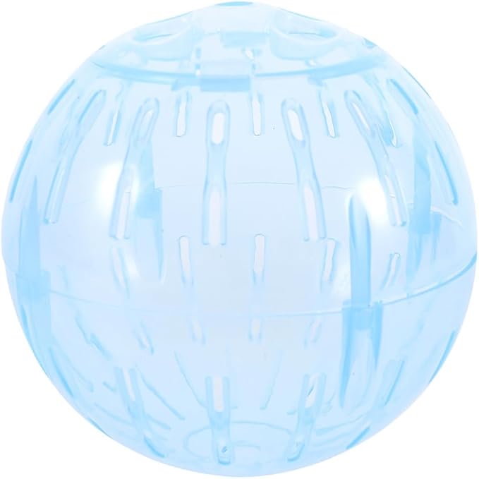 POPETPOP Hamster Running Ball Toy 4 Inch Transparent Exercise Sphere for Small Pets Gerbils Chinchillas Lightweight Portable Activity Ball