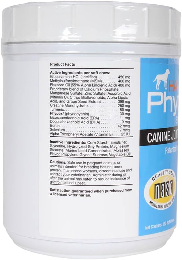 HA Hypoallergenic Dog Joint Supplement Soft Chews, 120 Ct