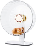 Super Silent Hamster Wheel 8.7 Inch, Magnetic Rat Wheel for Chinchilla, Gerbil, Guinea Pig, Cat, Mouse, Sugar Glider and Dwarf, Syrian Hamster Accessories (Cream White)