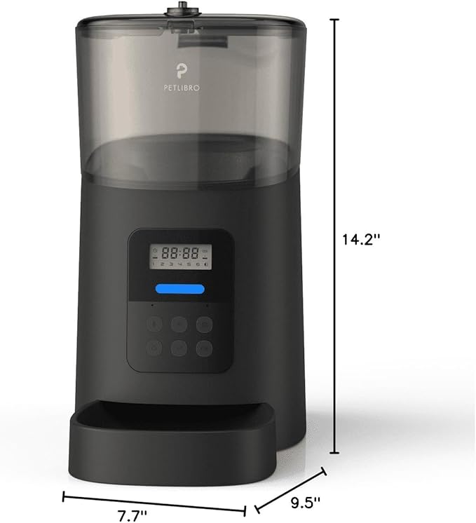 PETLIBRO Automatic Cat Feeder, Wi-Fi Rechargeable Pet Food Dispenser Battery-Operated with 30-Day Life