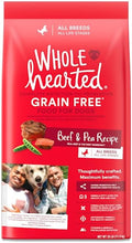 WholeHearted Grain Free All Life Stages Beef & Pea Formula Dry Dog Food 25 lbs.