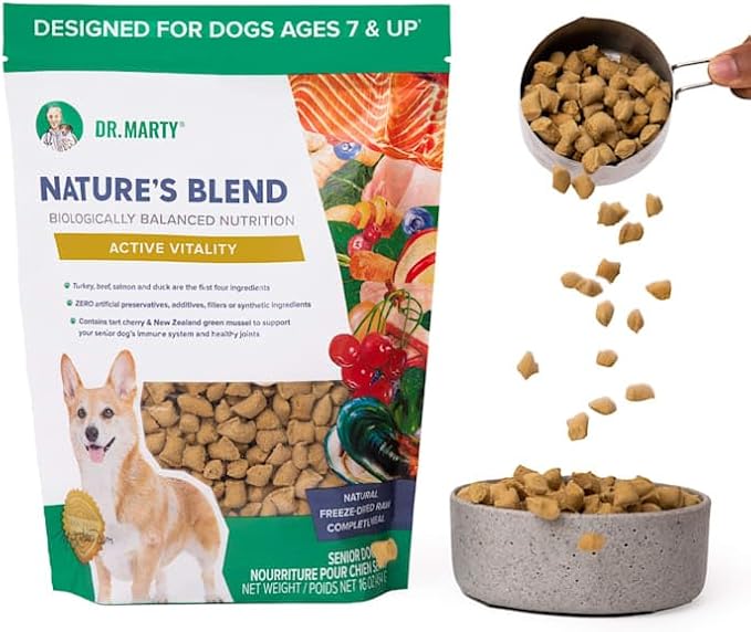 Dr. Marty Nature's Blend Active Vitality Freeze Dried Dog Food, 16 oz.