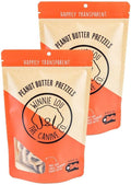 Winnie Lou Organic Dog Treats – Natural Dog Biscuits, USA Made, Organic Ingredients, Clean, Sensative Stomach, All Breed Sizes, High Protein, Hypoallergenic, Peanut Butter Pretzels (Pack of 2)