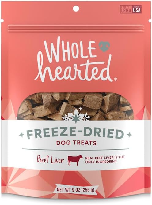 WholeHearted Beef Liver Freeze-Dried Dog Treats 9 oz.