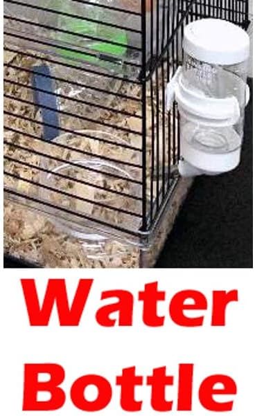 Large Clear Transparent Expandable and Customizable Habitat Dwarf Syrian Hamster Rodent Gerbil Mouse Mice Critter Cage With Top Play Zone Hide House Exercise Wheel Water Bottle Deep Acrylic Clear Base